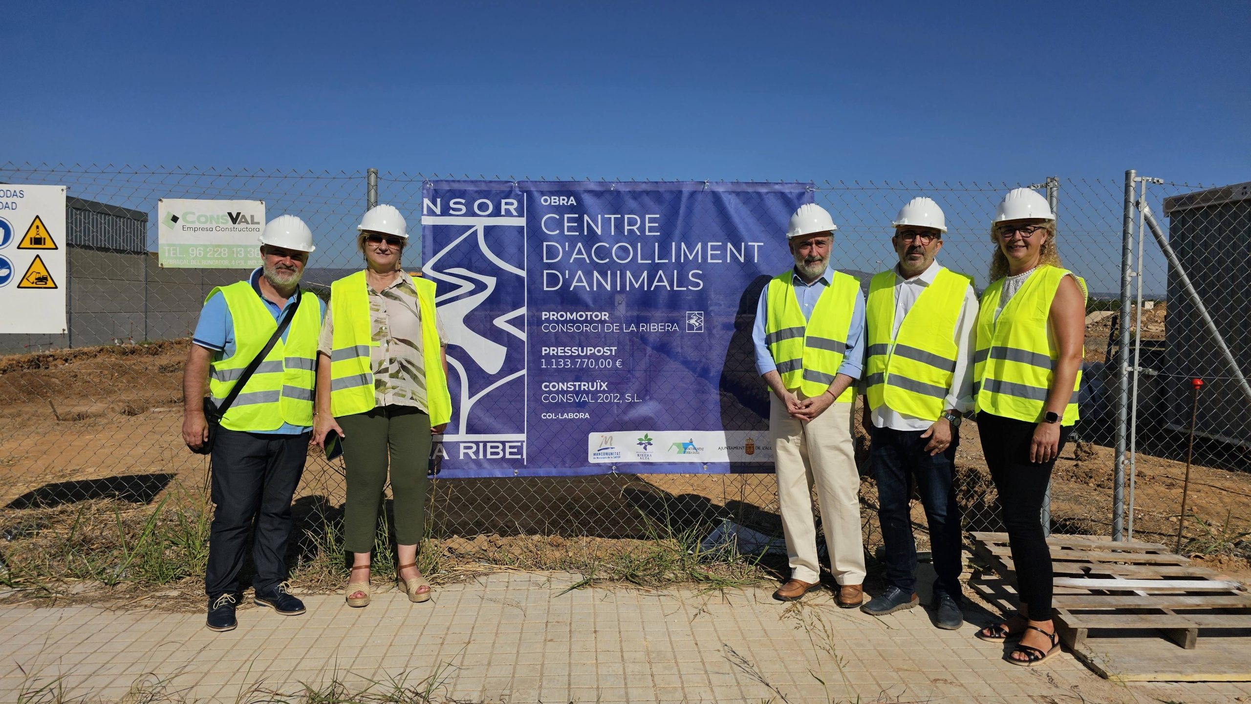 Visita de obras para la construcción de un Centro de Acogida de Animales en l’Alcúdia